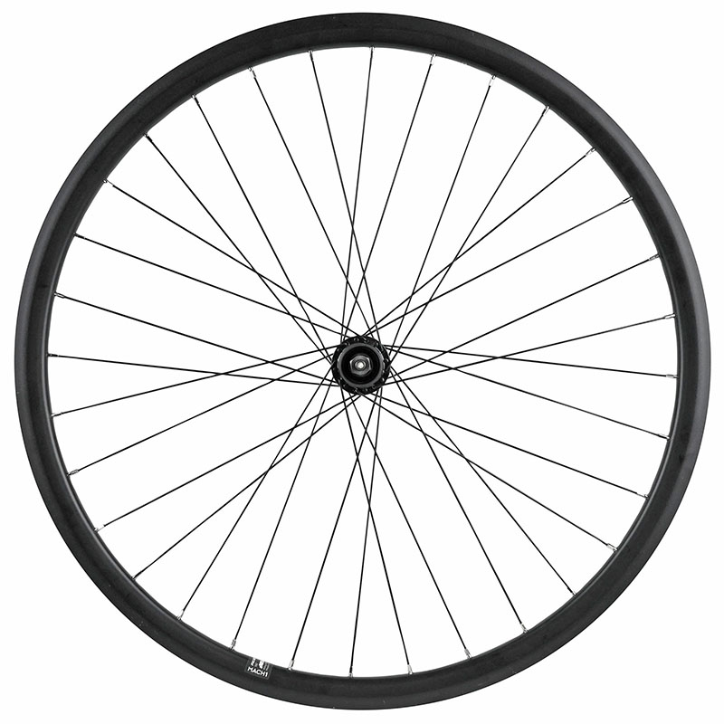 Roue avant gravel Velox Pulse 700 19C double paroi centerlock tubeless ready 32 rayons noir - vue 2