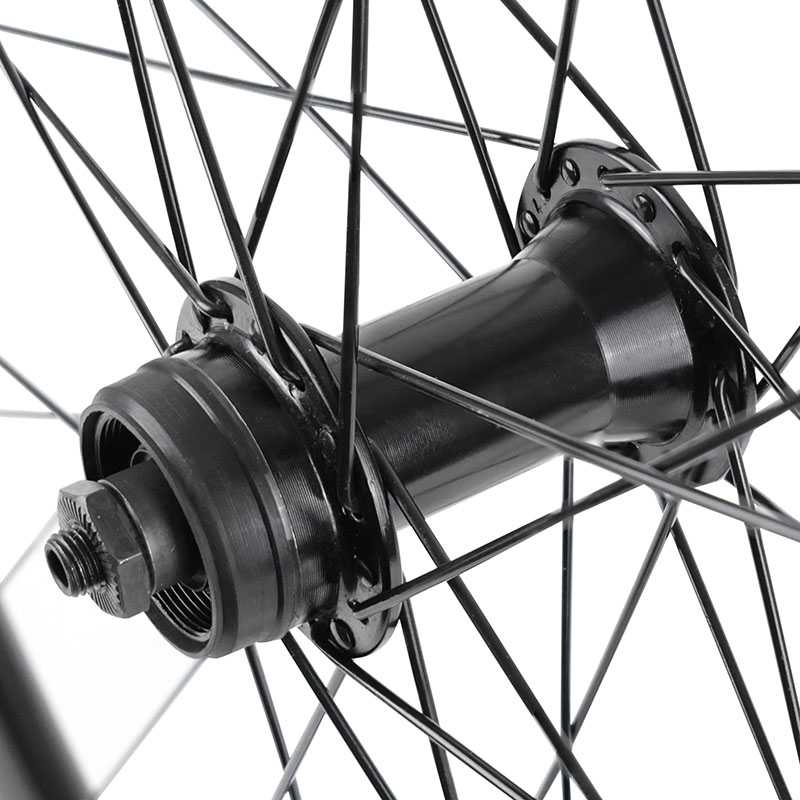 Roue avant gravel Velox Pulse 700 19C double paroi centerlock tubeless ready 32 rayons noir - vue 3