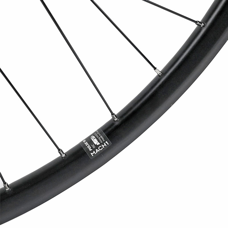 Roue avant gravel Velox Pulse 700 19C double paroi centerlock tubeless ready 32 rayons noir - vue 4