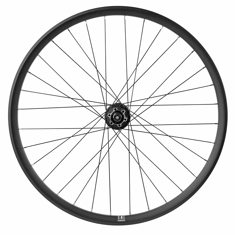 Roue VTT 27,5" Velox Pulse double paroi avant moyeu Shimano M475 Deore disc 6 trous tubeless ready noir jante 23C 32 rayons - vue 2