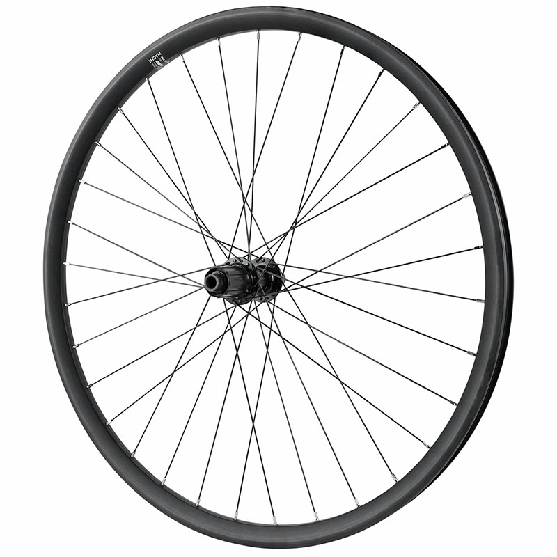 Roue VTT disque 27.5" arriere MACH1 pulse 23 arriere noir moyeu shimano RS470 GRX centerlock tubeless ready axe traversant 12-142 cassette 12-11-10V. jante 23C 32 rayons -poids max 150 KG