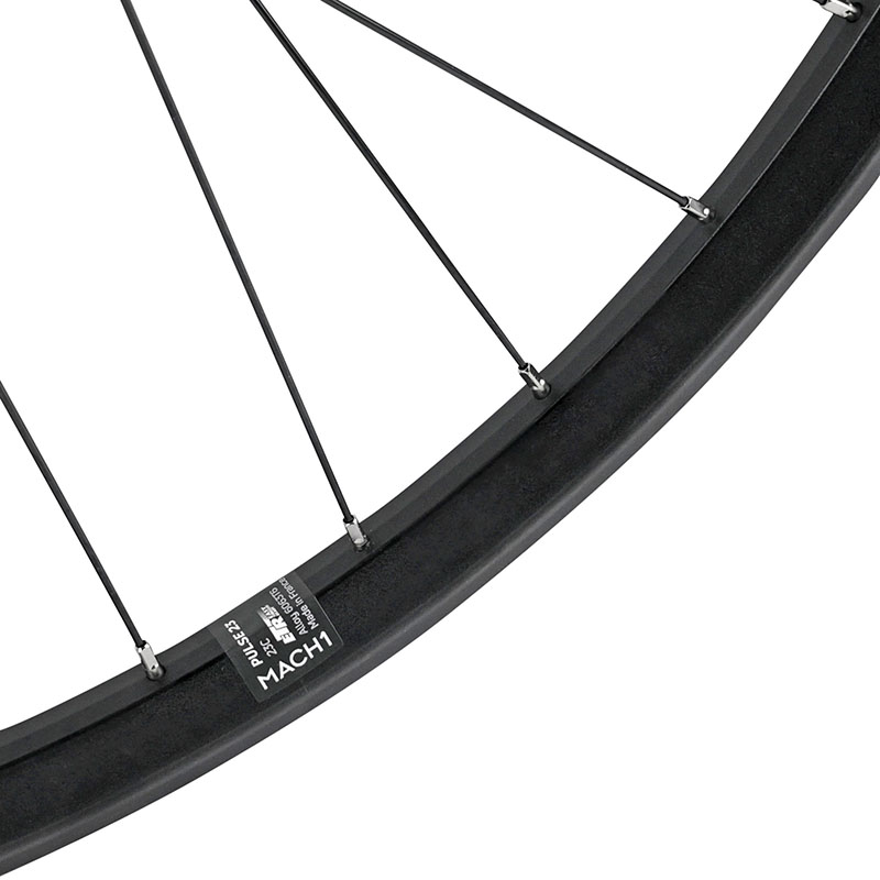 Roue VTT disque 27.5" arriere MACH1 pulse 23 arriere noir moyeu shimano RS470 GRX centerlock tubeless ready axe traversant 12-142 cassette 12-11-10V. jante 23C 32 rayons -poids max 150 KG - vue 4