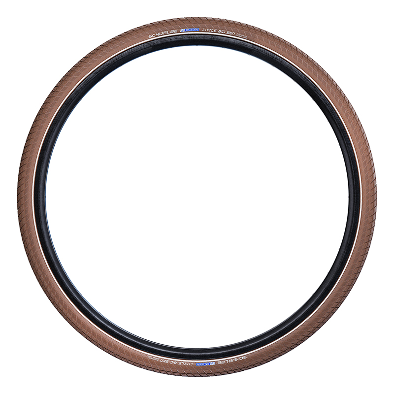 Pneu vélo urbain marron - vue 2