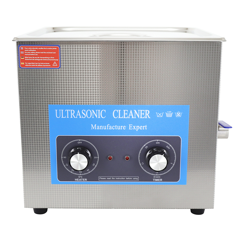 Nettoyeur-bac ultrasons professionnel analogique 15L 360 watts avec vanne de vidange (330x300x150mm) (qualite premium) - vue 2