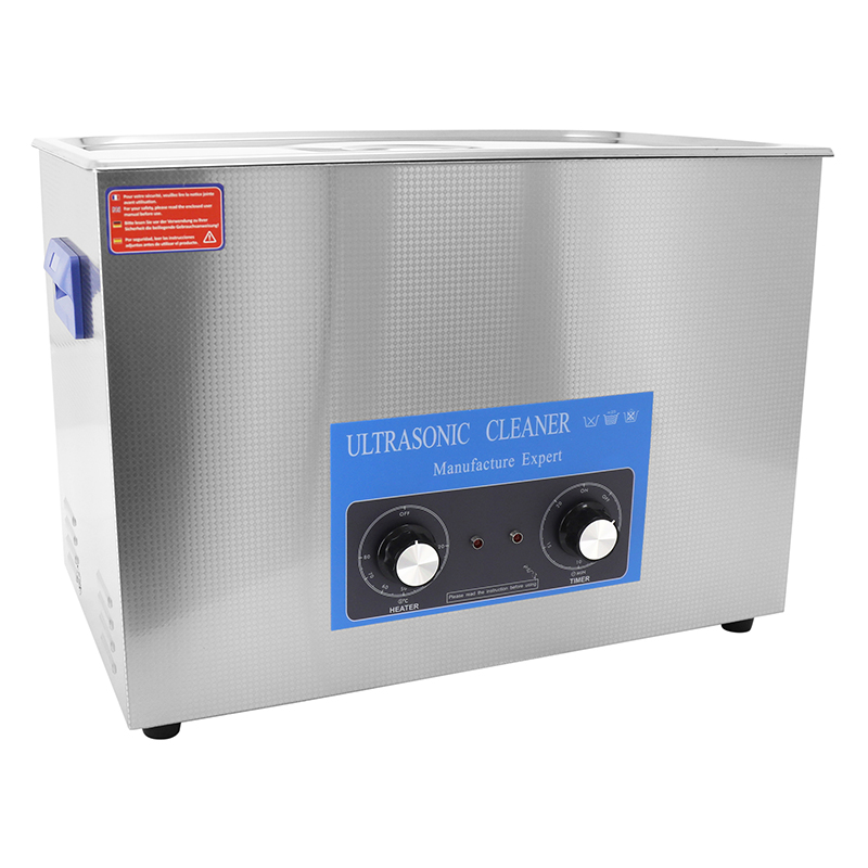 Nettoyeur-bac ultrasons professionnel analogique 30L 600 watts avec vanne de vidange (500x300x200mm) (qualite premium) - vue 3