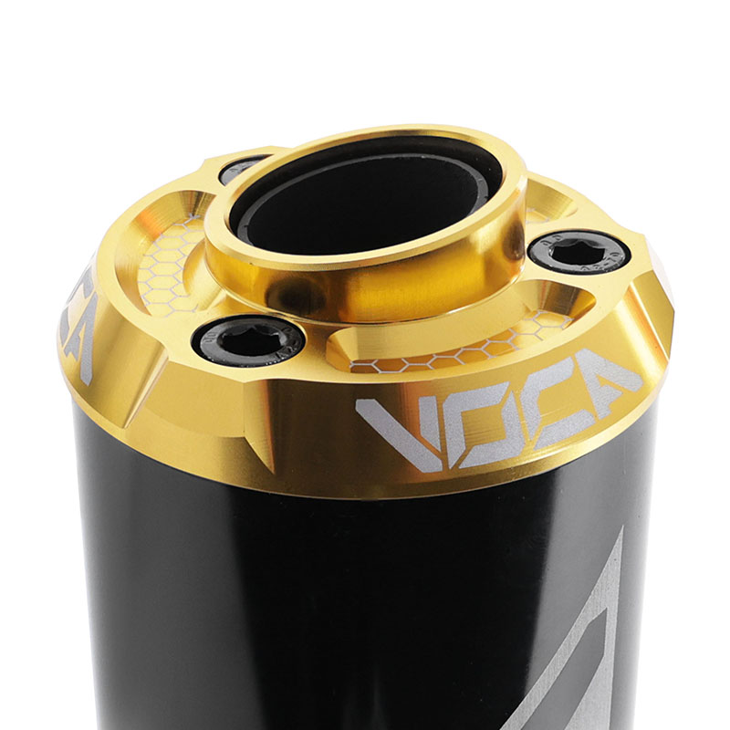Silencieux VOCA Racing 50 à boîte Bestia RD30400 noir embout anodisé or - vue 2