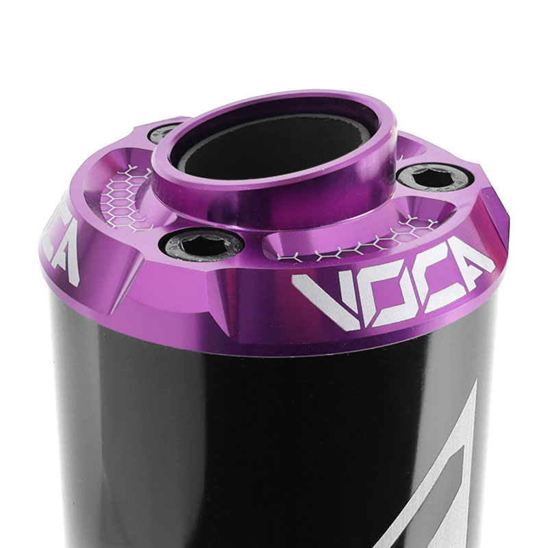 Silencieux VOCA Racing 50 à boîte RD30400 noir embout anodisé violet pour Rookie, Chromed, SCR, MK, Barikit - vue 2