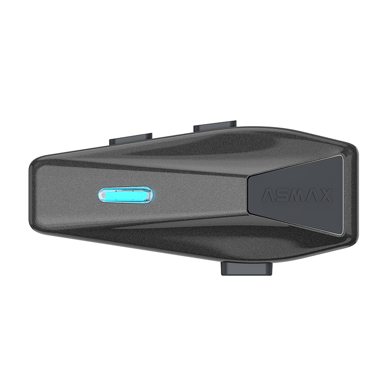 Intercom Asmax S2 bluetooth 5.4 jusqu’a 8 utilisateurs - 3KM portee pilote a pilote et 15KM portee technology mesh compatible jet, integral, et autres - vue 2