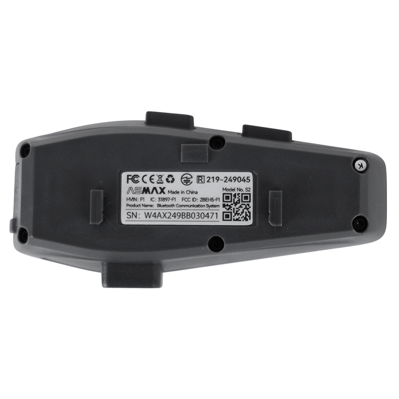 Intercom Asmax S2 bluetooth 5.4 jusqu’a 8 utilisateurs - 3KM portee pilote a pilote et 15KM portee technology mesh compatible jet, integral, et autres - vue 3