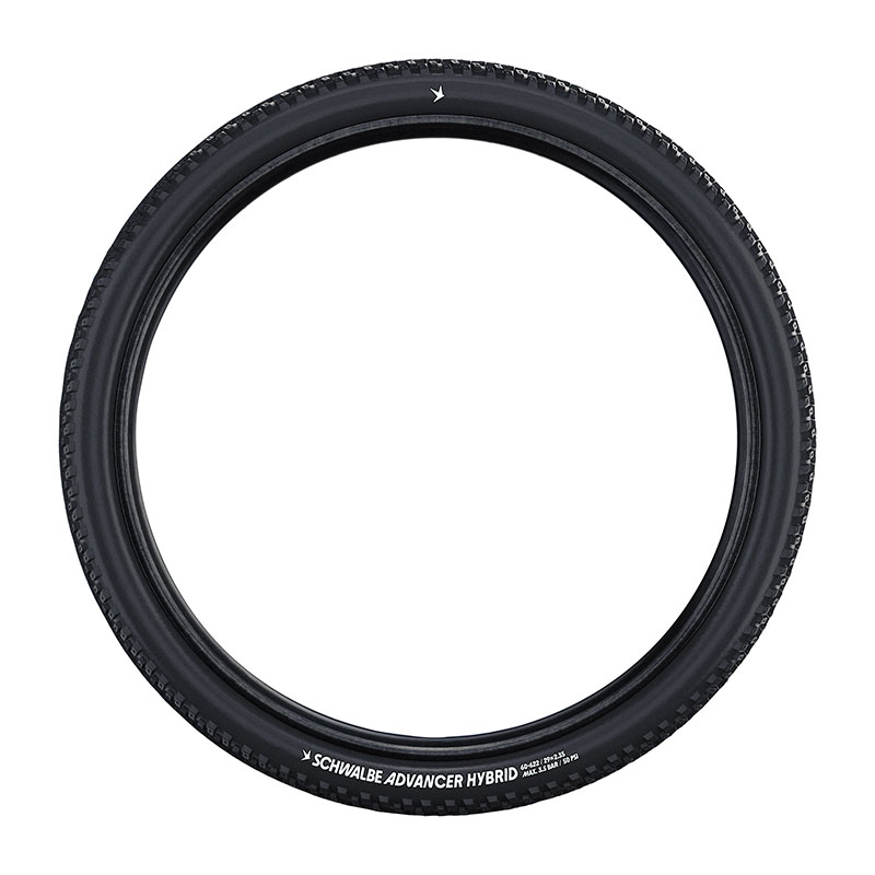 Pneu VTT 29 x 2.10 schwalbe advancer hybrid noir flanc reflex noir TR (54-622) - vue 2