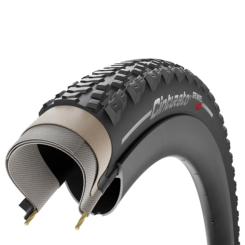 Pneu Pirelli Cinturato Gravel Racing 700 x 35 noir tubeless ready - vue 4