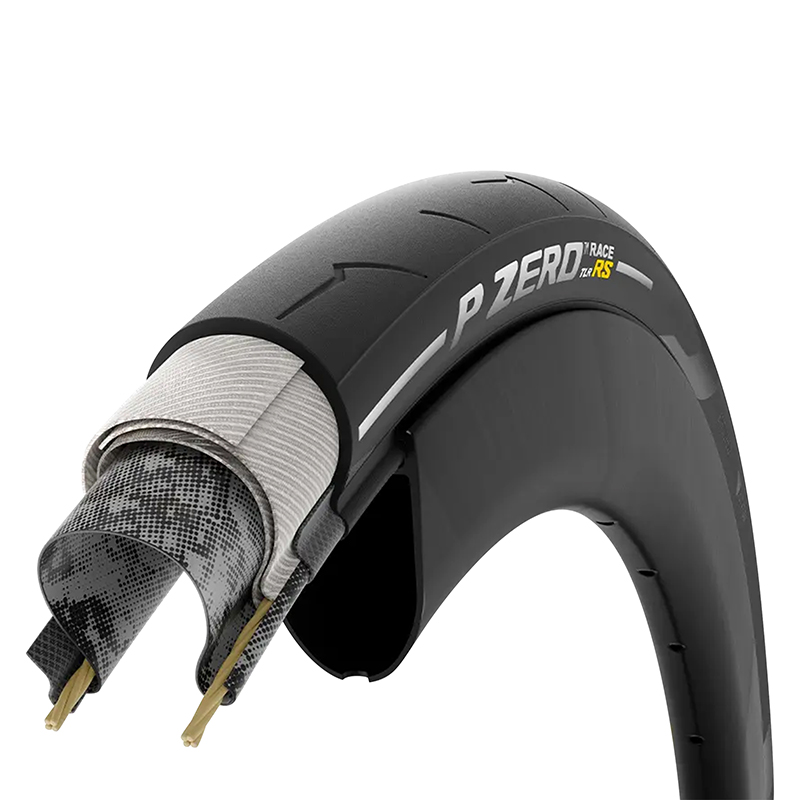 Pneu route 700 x 28 Pirelli P Zero Race RS noir tubeless ready TS (28-622) - vue 4