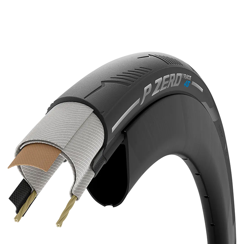 Pneu route 700 x 30 Pirelli p zero race 4S noir TS (30-622) - vue 4