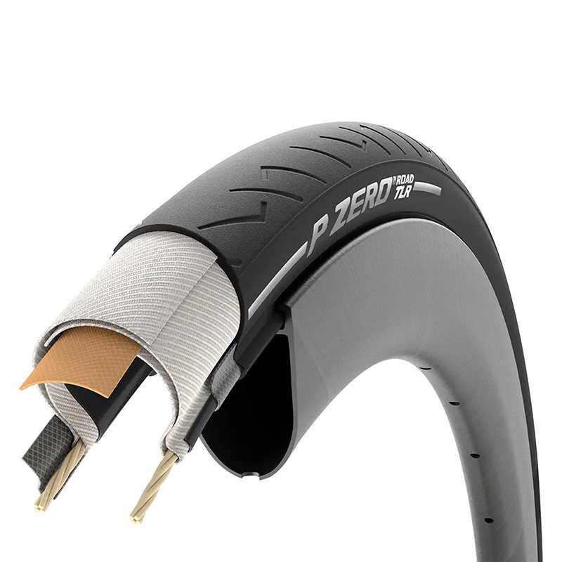 Pneu route 700 x 30 Pirelli p zero road noir tubeless ready TS (30-622) - vue 4