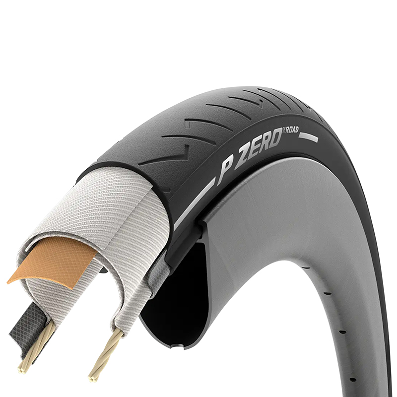 Pneu route Pirelli P Zero Road 700 x 26 noir TS (26-622) - vue 4