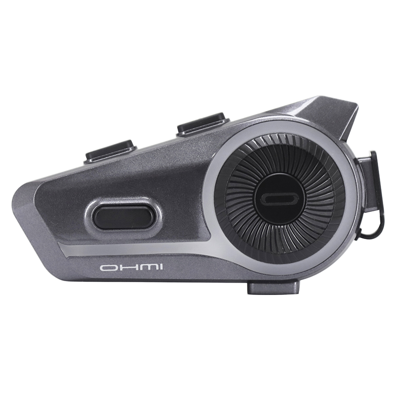 Intercom Asmax Ohmi D9 Bluetooth 5.4 gris - 6 utilisateurs 2 km - vue 2