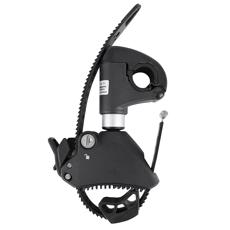 Bras de fixation cadre EUFAB pour porte-vélos plateforme longueur 12 cm avec antivol arceau U 3 cm - vue 3