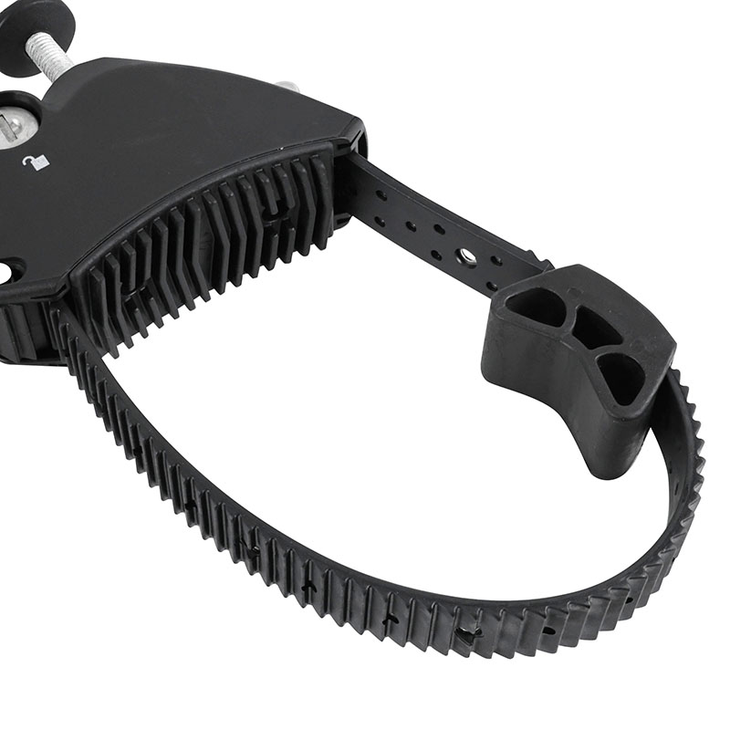 Bras de fixation cadre EUFAB pour porte-vélos plateforme longueur 12 cm avec antivol arceau U 3 cm - vue 4
