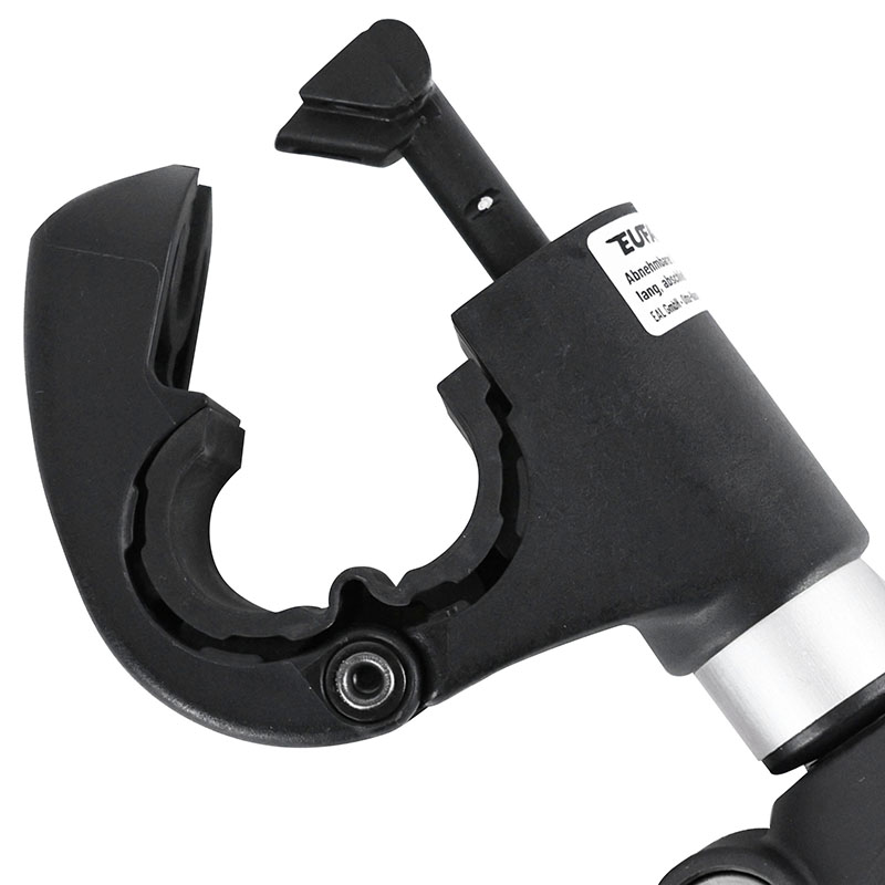 Bras de fixation cadre EUFAB pour porte-vélos plateforme longueur 12 cm avec antivol arceau U 3 cm - vue 5