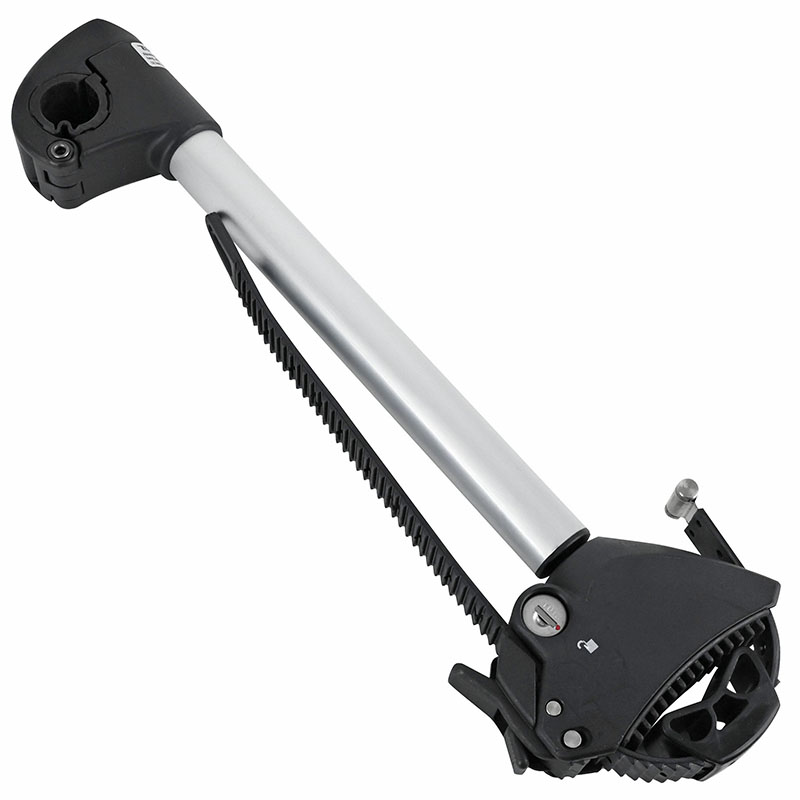 Bras fixe cadre pour porte-vélos plateforme EUFAB longueur 32 cm avec antivol arceau en U 3 cm - vue 2