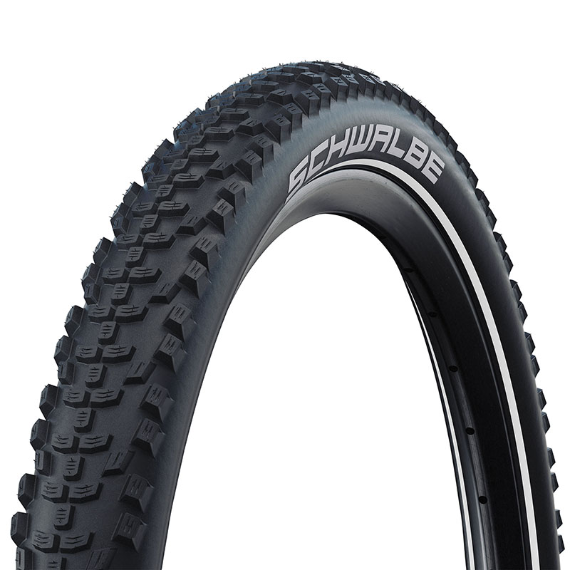Pneu VTT VAE 20 x 2.35 Schwalbe Smart Sam Plus Addix noir flanc Reflex TR double defense Greenguard - vue 2