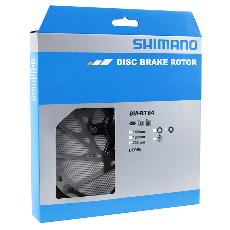 Disque de frein VTT Shimano Deore-SLX RT64 203 mm Centerlock - vue 3
