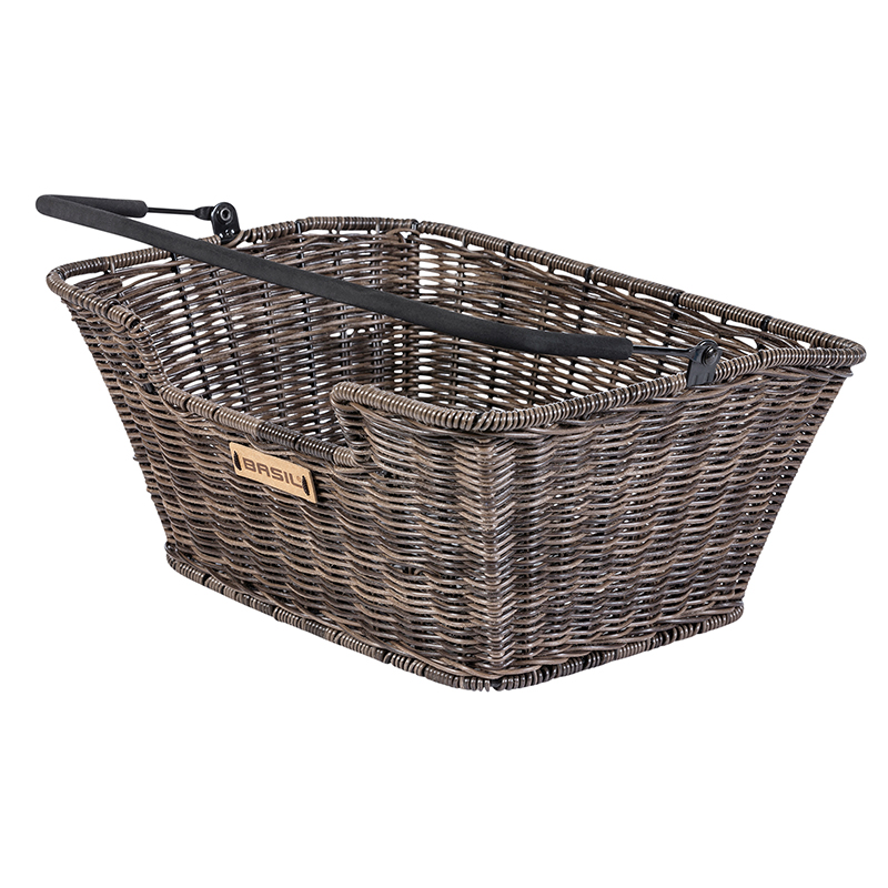 Panier avant-arrière osier synthétique Basil Capri Flex marron (31x22x13,5cm) - vue 2