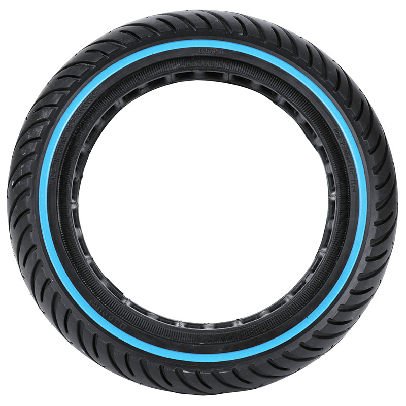 Pneu trottinette plein 8,5 x 2,00 noir liseré bleu Sélection P2R - vue 2