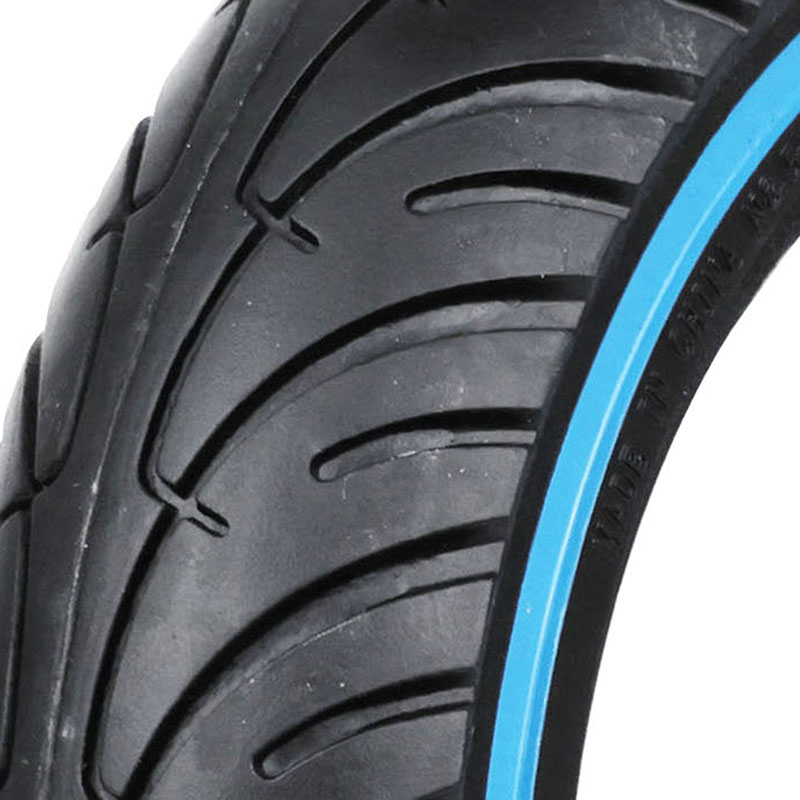 Pneu trottinette plein 8,5 x 2,00 noir liseré bleu Sélection P2R - vue 3
