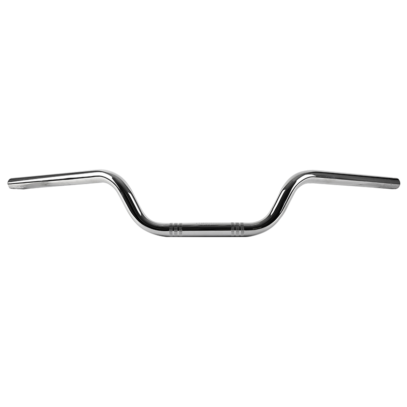 Guidon moto route Tommaselli acier diam 22 MM long 725 MM haut 121 MM chrome sans barre de renfort - vue 2