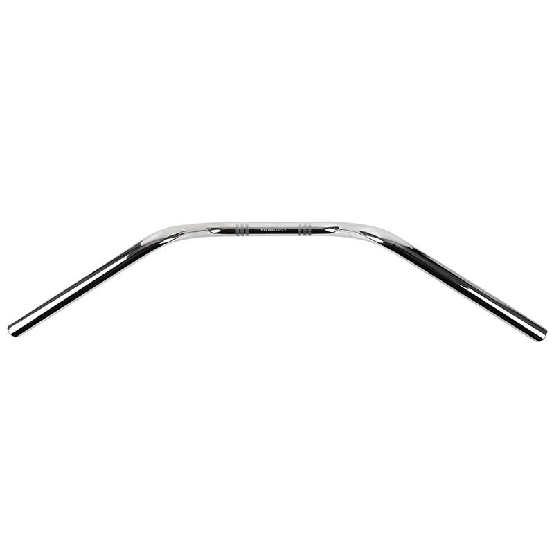 Guidon moto route Tommaselli acier diam 22 MM long 725 MM haut 121 MM chrome sans barre de renfort - vue 4