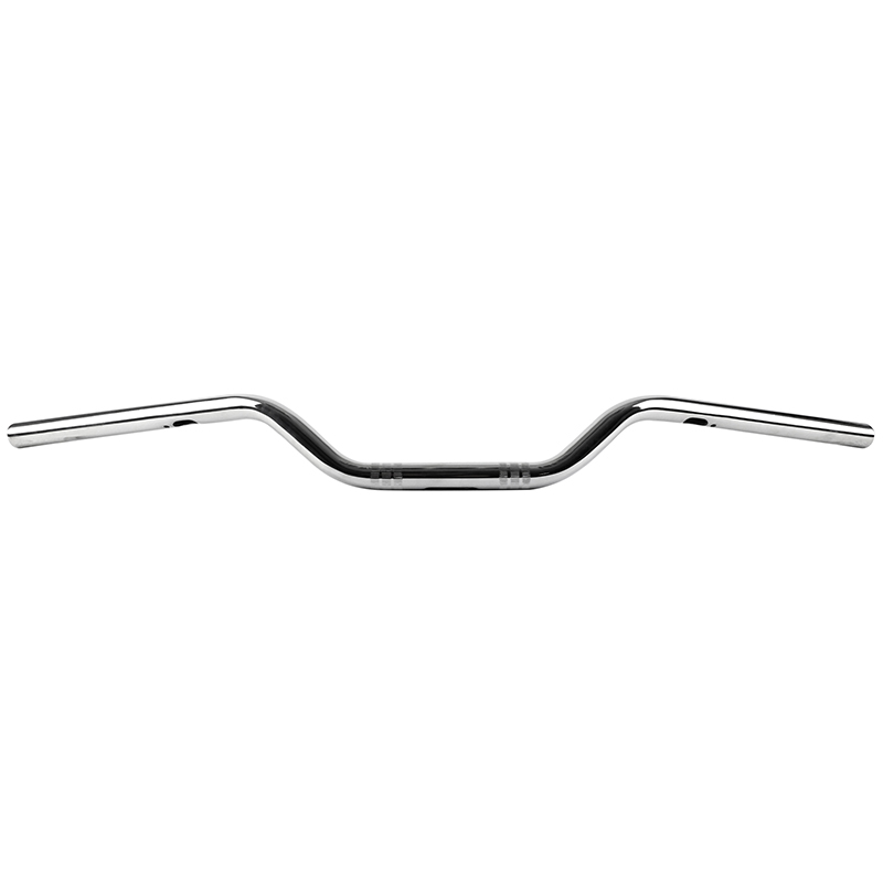 Guidon moto route Tommaselli acier diam 22 MM long 755 MM haut 78 MM chrome sans barre de renfort - vue 2