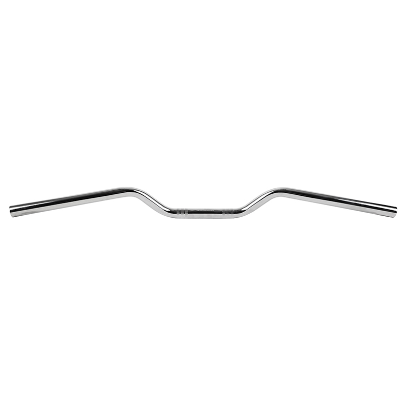 Guidon moto route Tommaselli acier diam 22 MM long 755 MM haut 78 MM chrome sans barre de renfort - vue 3