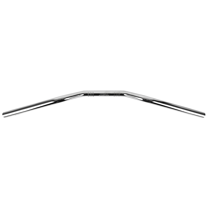 Guidon moto route Tommaselli acier diam 22 MM long 755 MM haut 78 MM chrome sans barre de renfort - vue 4