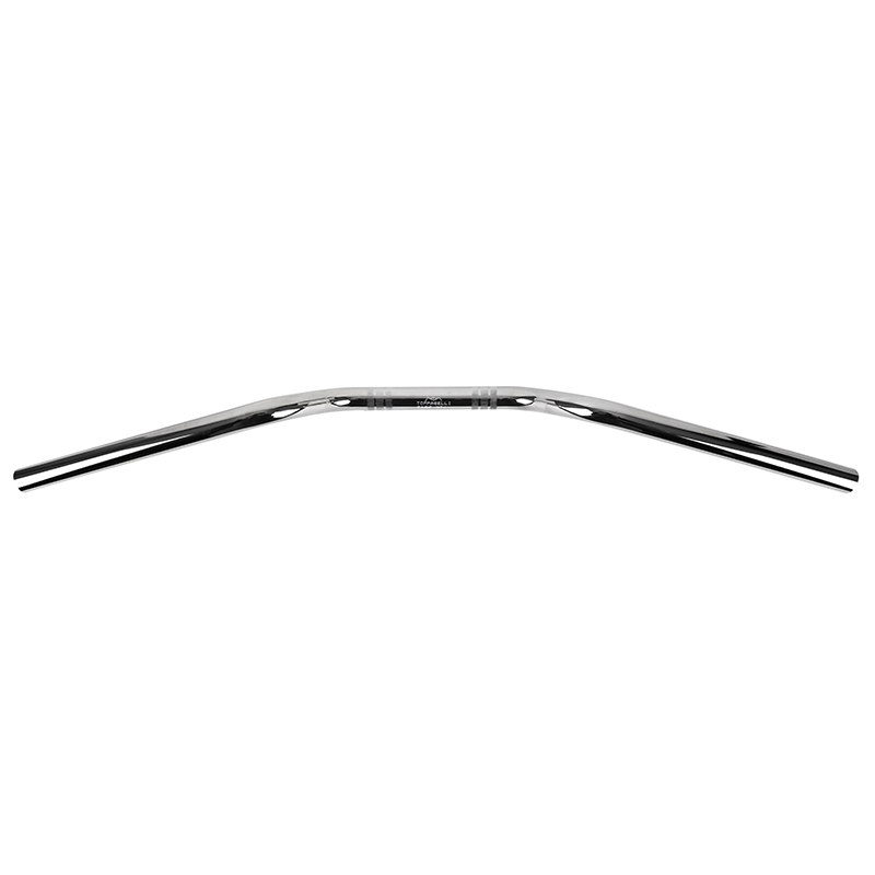 Guidon moto route Tommaselli acier diam 22 MM long 721 MM haut 107 MM chrome sans barre de renfort - vue 4