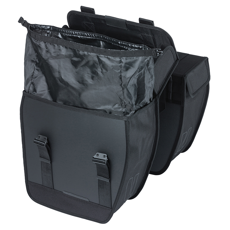 Sacoche arrière vélo double Basil Tour 28L noir (29,5x14x29,5cm) - vue 3