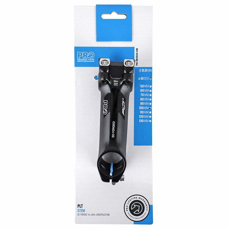 Potence route pro PLT aluminium noir réversible 31,8 ±10° L100mm - vue 4