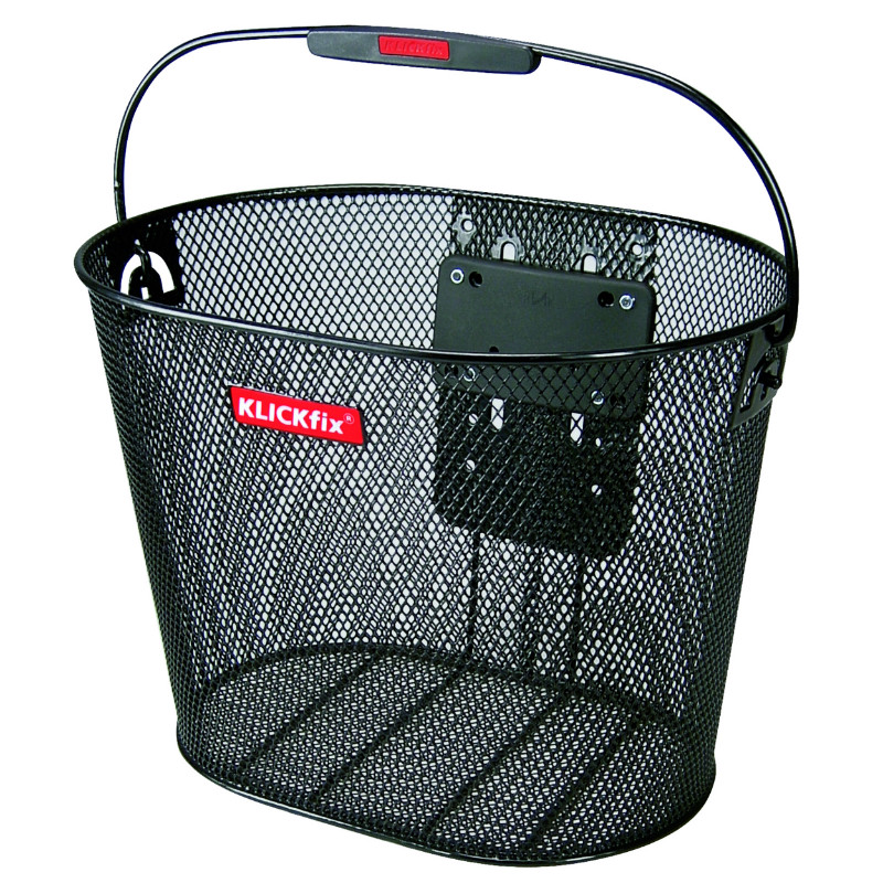 Panier avant clipsable Klickfix uni noir 35x26x25 cm - vue 5