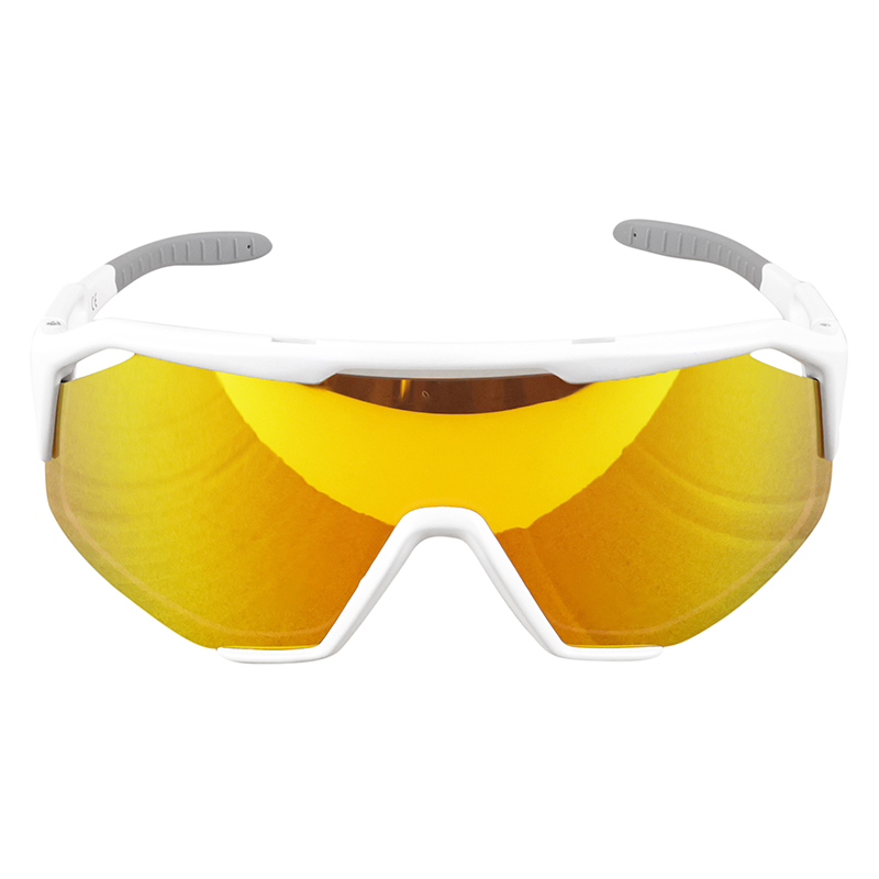 Lunettes vélo adulte Visionair anti-brouillard monture blanc verres revo red indice 0 à 3 - vue 2