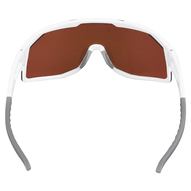 Lunettes vélo adulte Visionair anti-brouillard monture blanc verres revo red indice 0 à 3 - vue 3