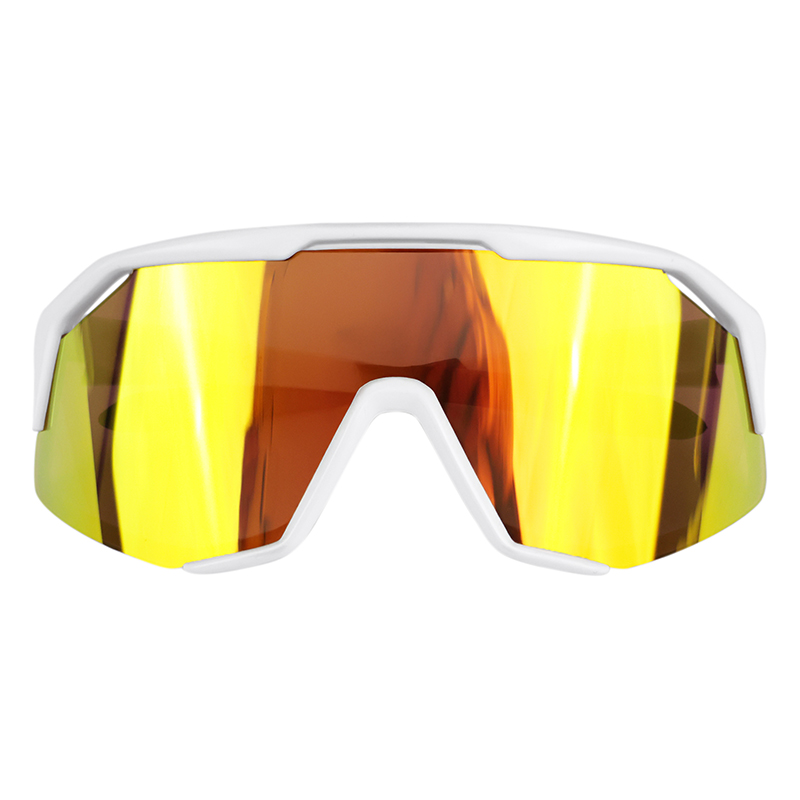 Lunettes vélo adulte Visionair anti-brouillard monture blanc verres revo red indice 0 à 3 - vue 6