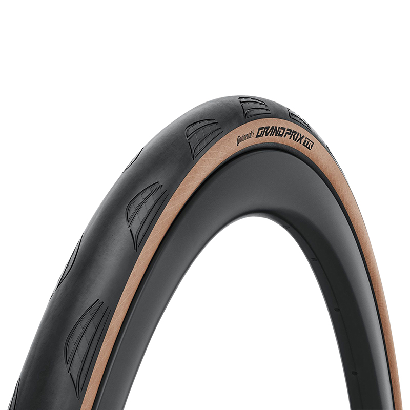 Pneu route Continental Grand Prix 700 x 28 noir flanc marron Tubeless Ready TS (25-622) VAE