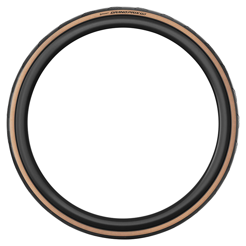 Pneu route Continental Grand Prix 700 x 28 noir flanc marron Tubeless Ready TS (25-622) VAE - vue 2