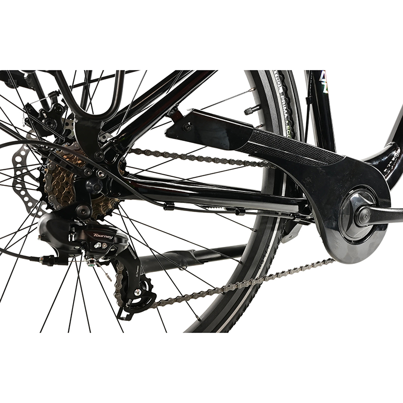 Vélo de ville Leader Fox Region 2025 mixte noir 28 pouces 7V cadre alu 17 pouces - vue 4
