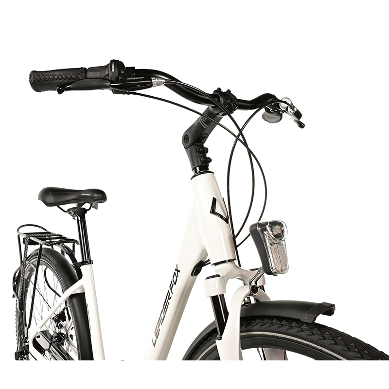 Vélo city bike 28 Leader Fox Région 2025 mixte blanc 7V cadre alu 17 pouces - vue 3