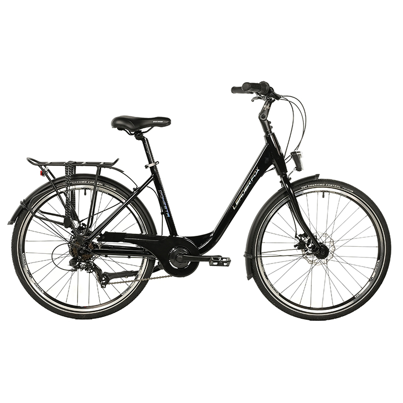 Vélo musculaire City Bike 26 Leader Fox Domesta 2025 femme noir 7V cadre alu 19 pouces - vue 2