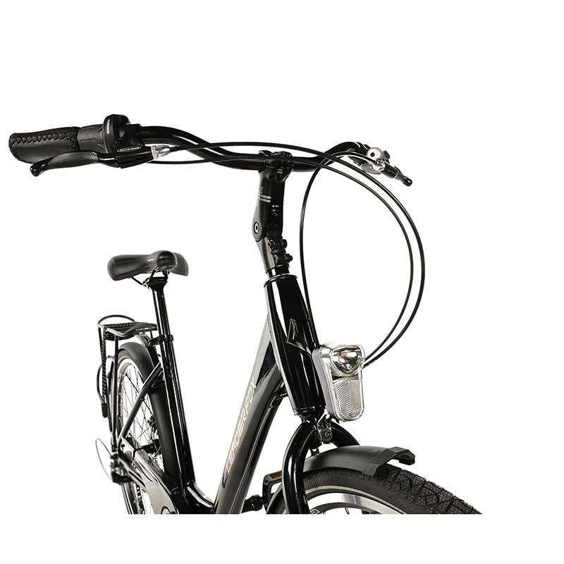 Vélo musculaire City Bike 26 Leader Fox Domesta 2025 femme noir 7V cadre alu 19 pouces - vue 3