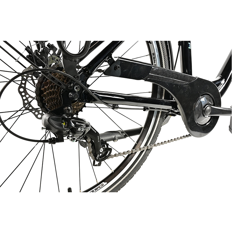 Vélo musculaire City Bike 26 Leader Fox Domesta 2025 femme noir 7V cadre alu 19 pouces - vue 4