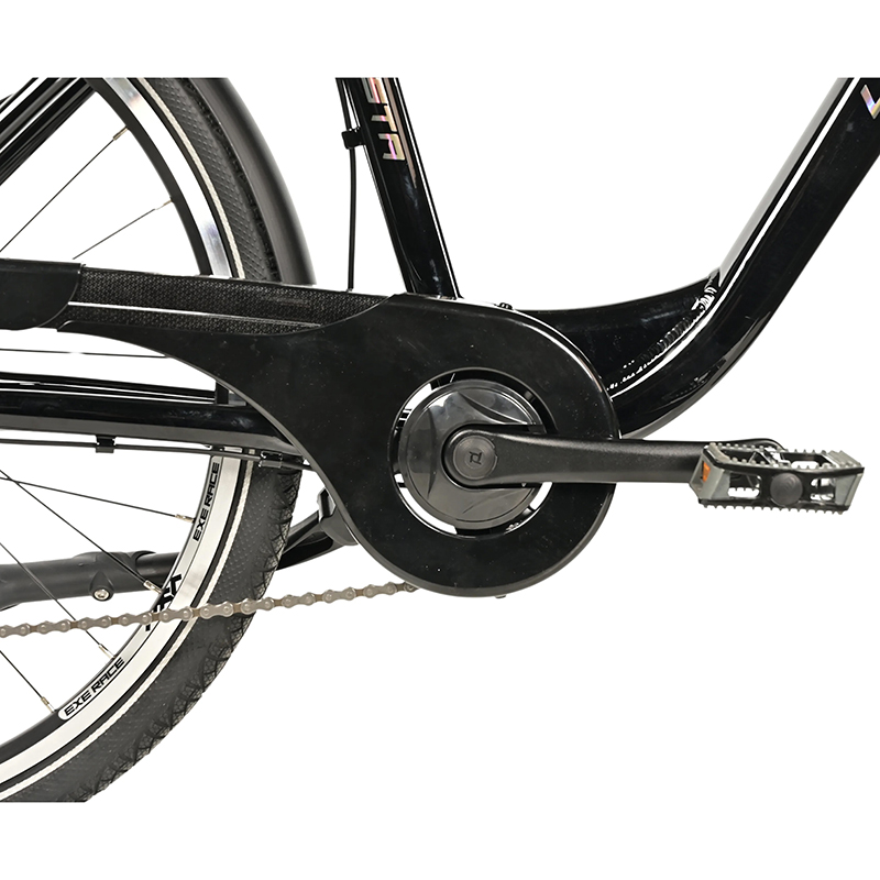 Vélo musculaire City Bike 26 Leader Fox Domesta 2025 femme noir 7V cadre alu 19 pouces - vue 5