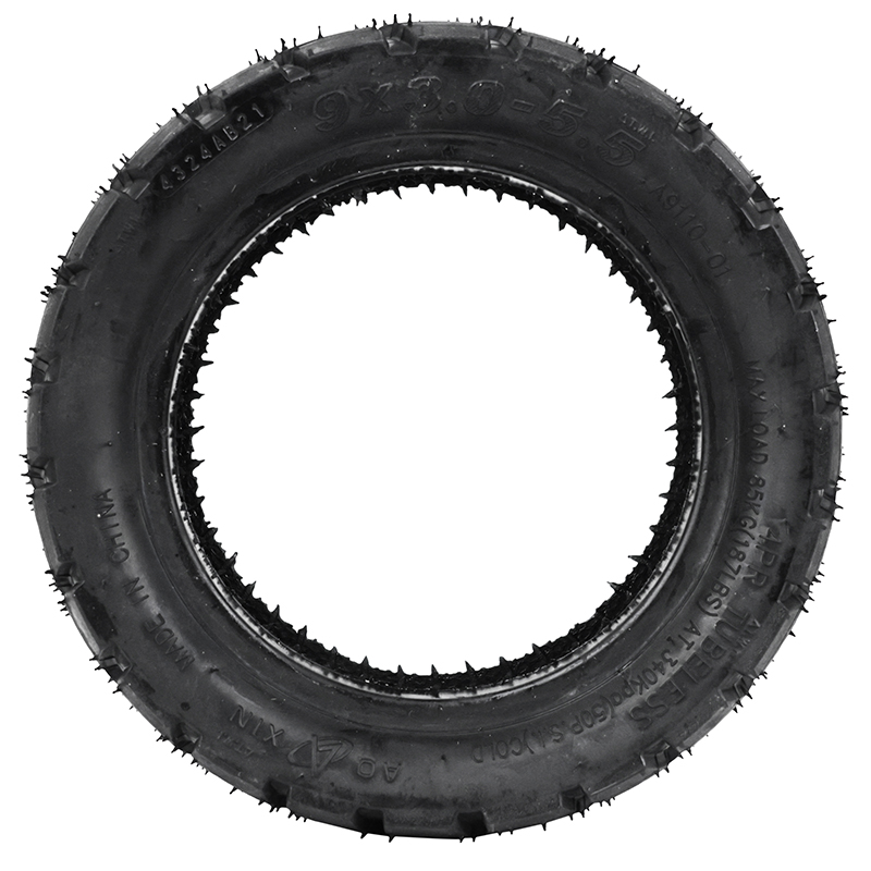Pneu trottinette tubeless 9 x 3.00-5.5 cross noir Sélection P2R - vue 2